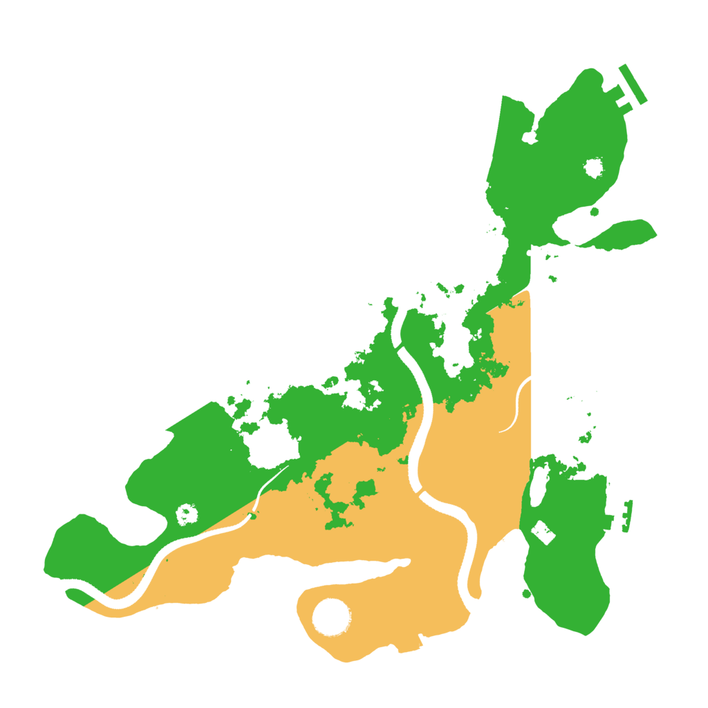 Biome Rust Map: Procedural Map, Size: 3300, Seed: 1756820740