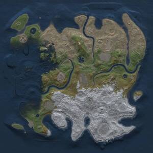 Thumbnail Rust Map: Procedural Map, Size: 3750, Seed: 1629757157, 15 Monuments