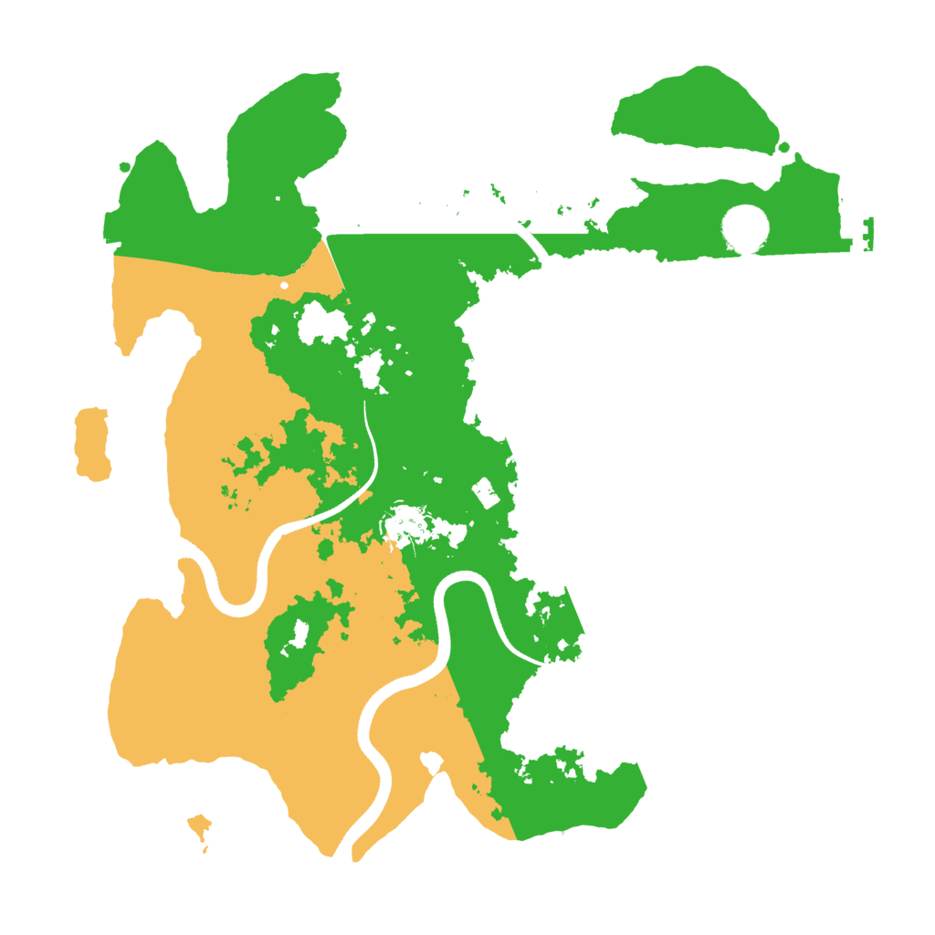Biome Rust Map: Procedural Map, Size: 3500, Seed: 91326534