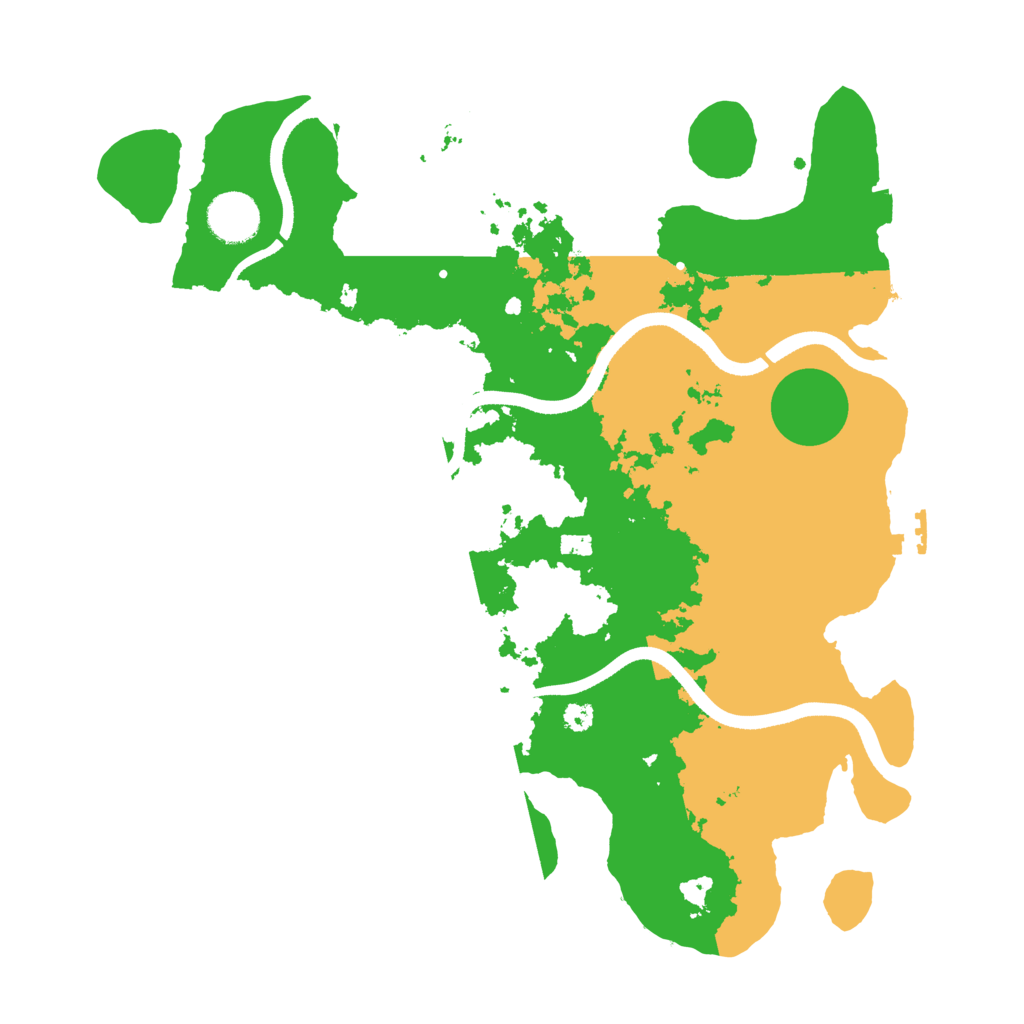 Biome Rust Map: Procedural Map, Size: 3500, Seed: 171025222