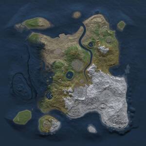 Thumbnail Rust Map: Procedural Map, Size: 3000, Seed: 274784020, 8 Monuments