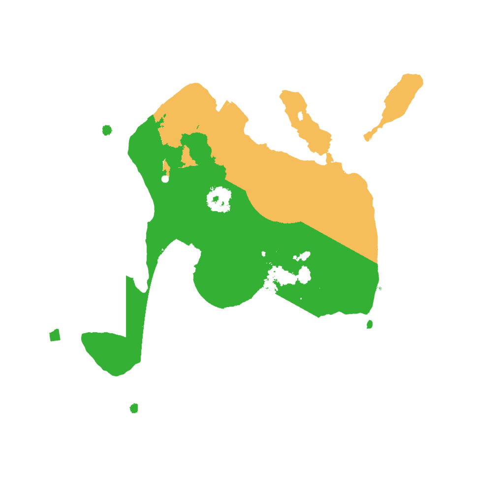 Biome Rust Map: Procedural Map, Size: 2000, Seed: 1232