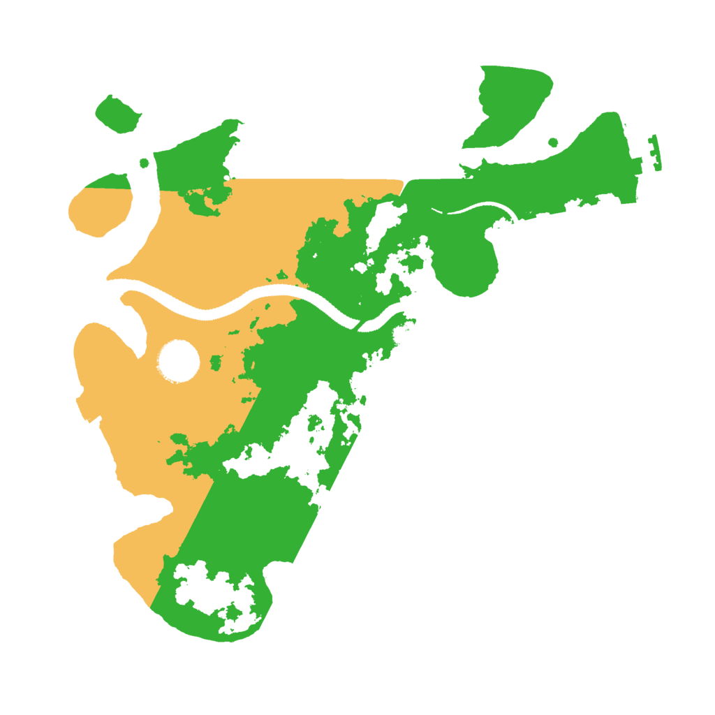 Biome Rust Map: Procedural Map, Size: 3000, Seed: 43778