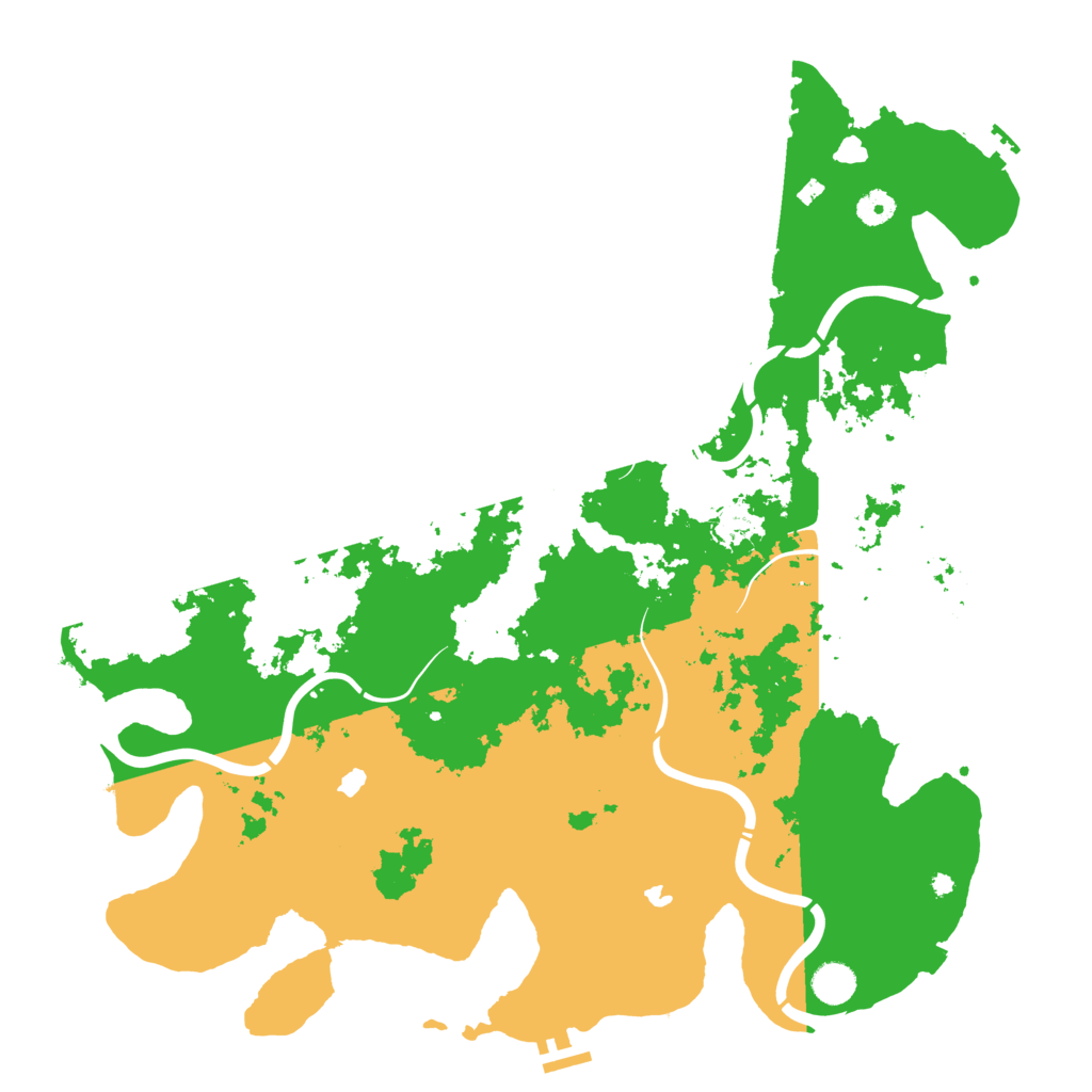 Biome Rust Map: Procedural Map, Size: 4500, Seed: 310738117
