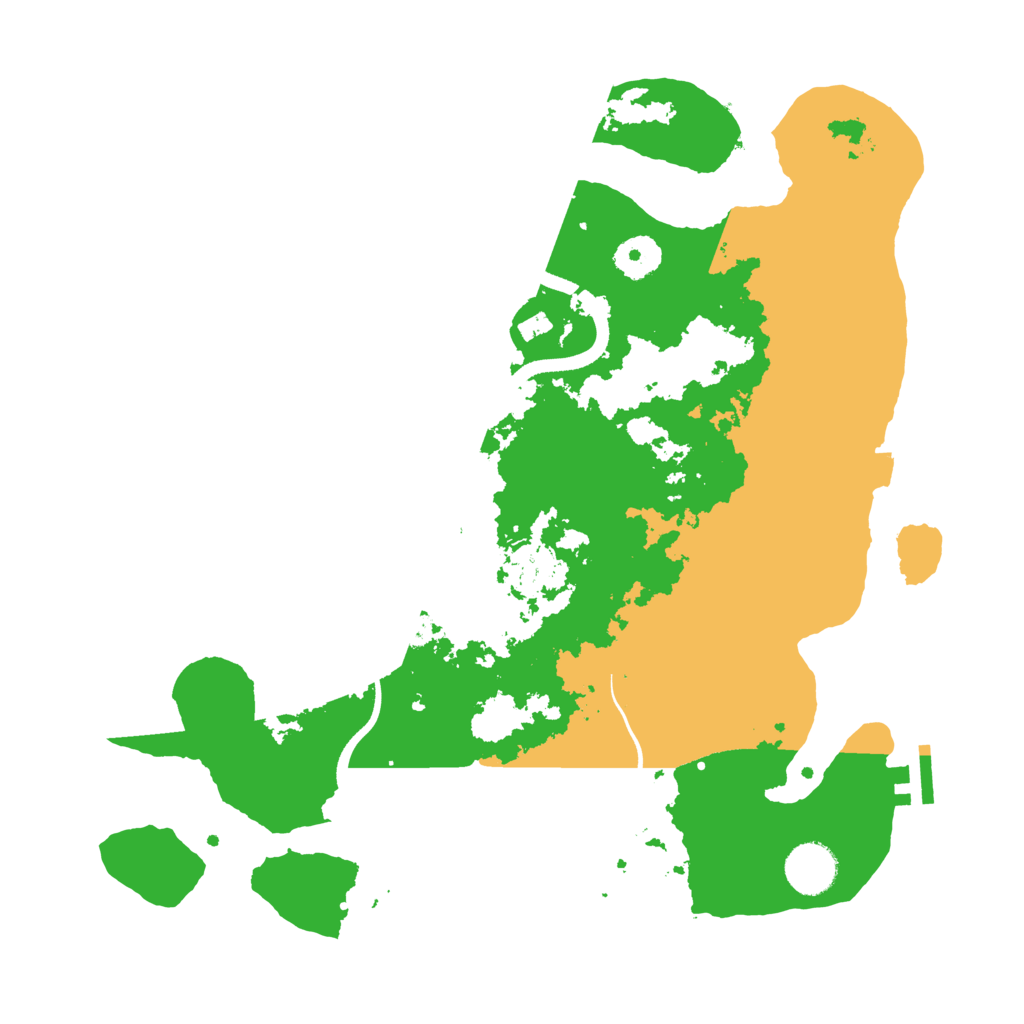 Biome Rust Map: Procedural Map, Size: 3500, Seed: 92164