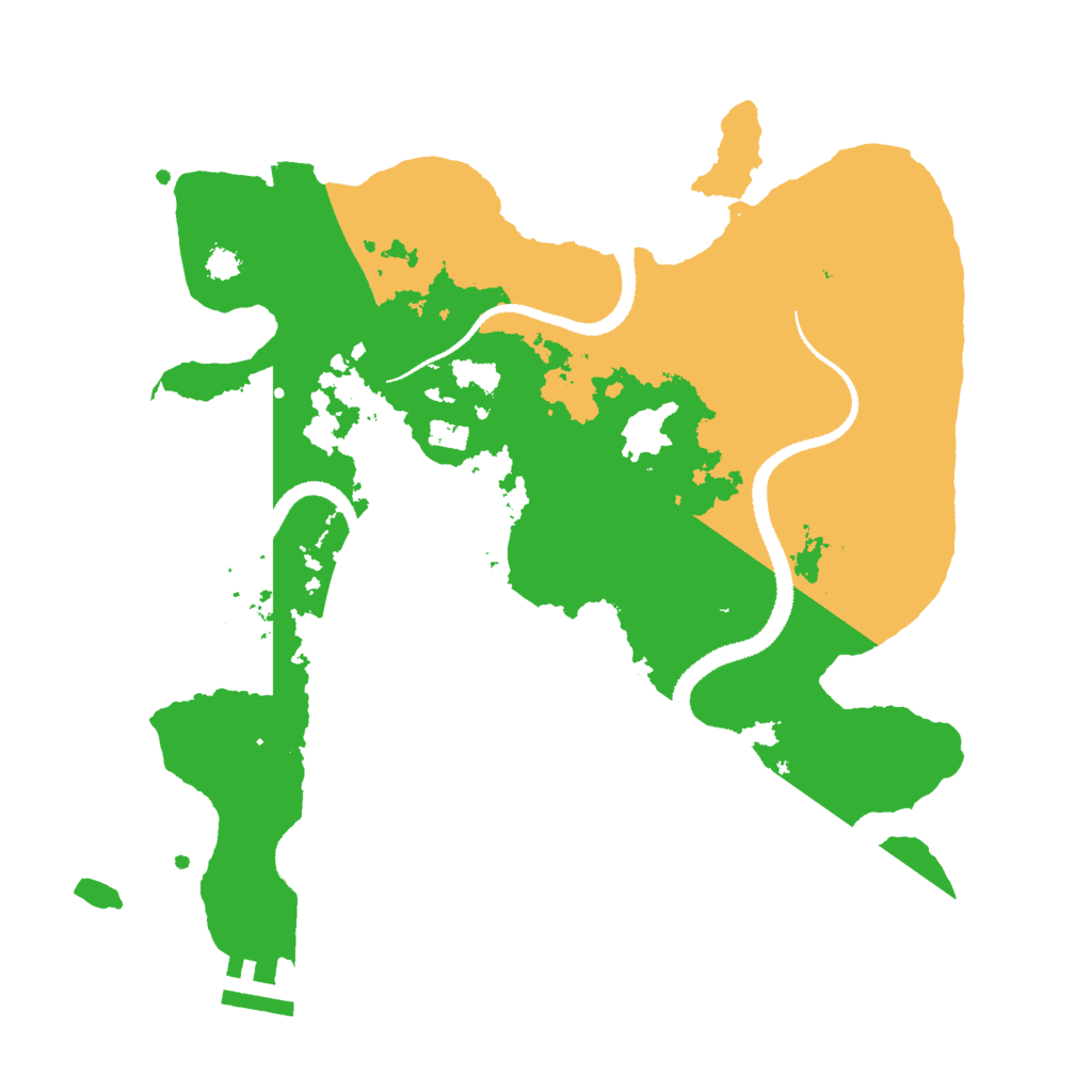 Biome Rust Map: Procedural Map, Size: 3000, Seed: 76429885