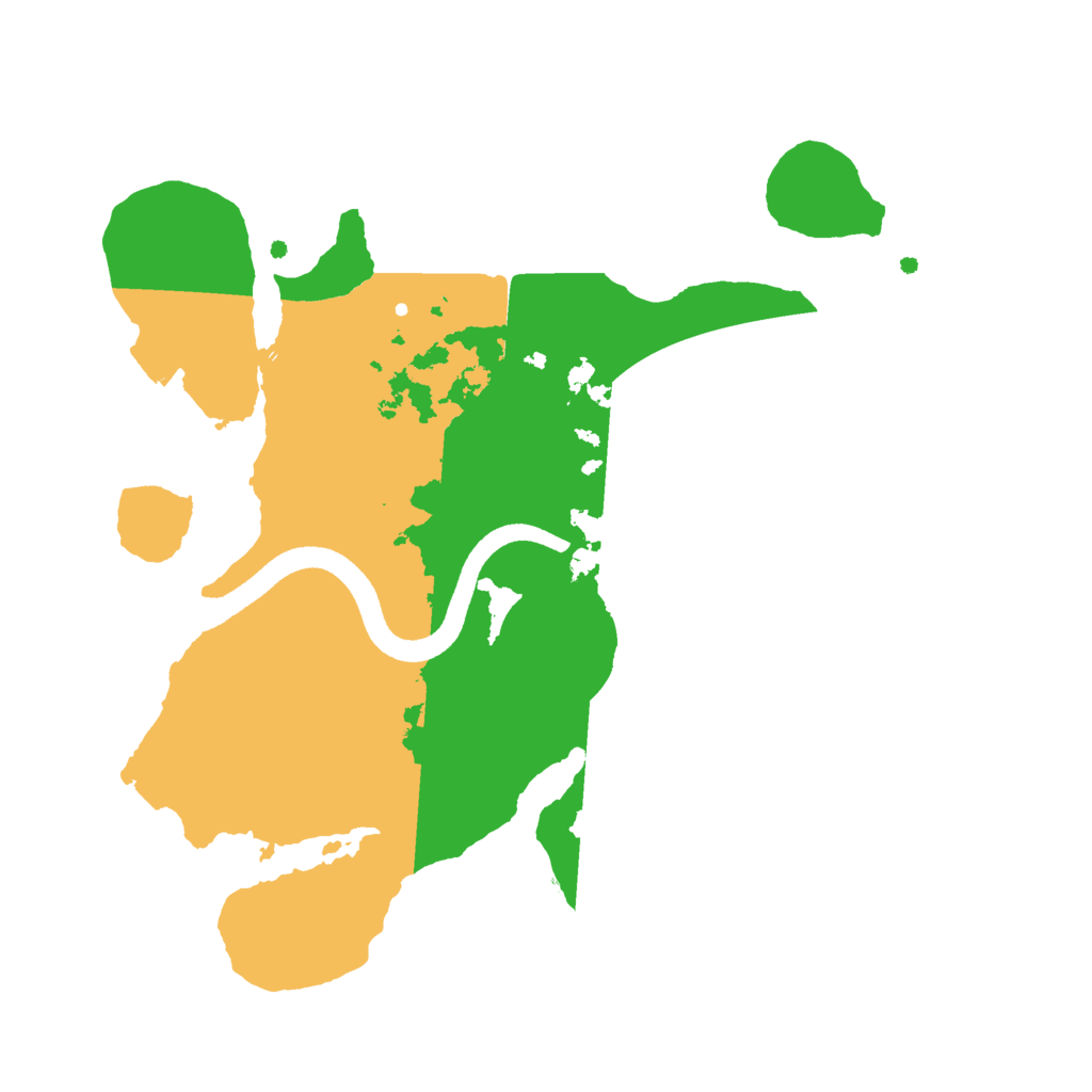 Biome Rust Map: Procedural Map, Size: 2500, Seed: 1274563