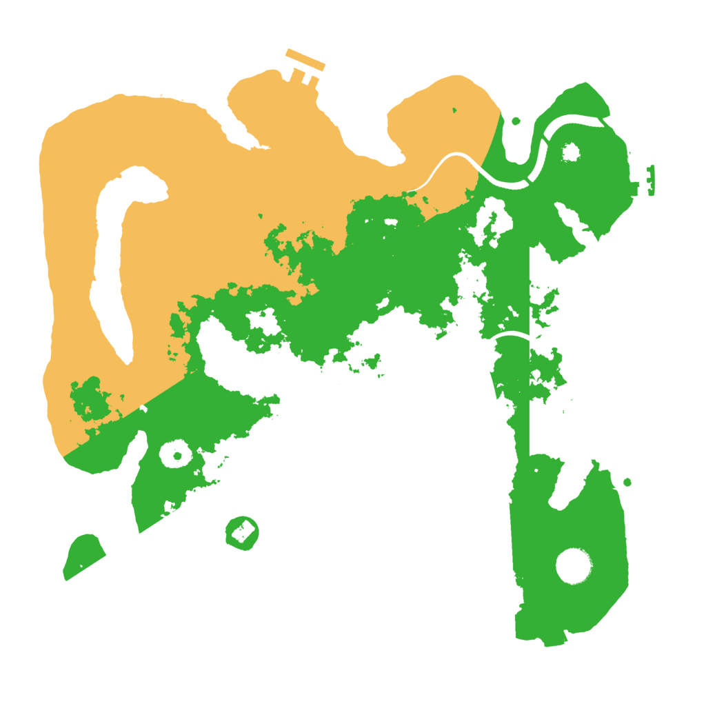 Biome Rust Map: Procedural Map, Size: 3500, Seed: 78962565