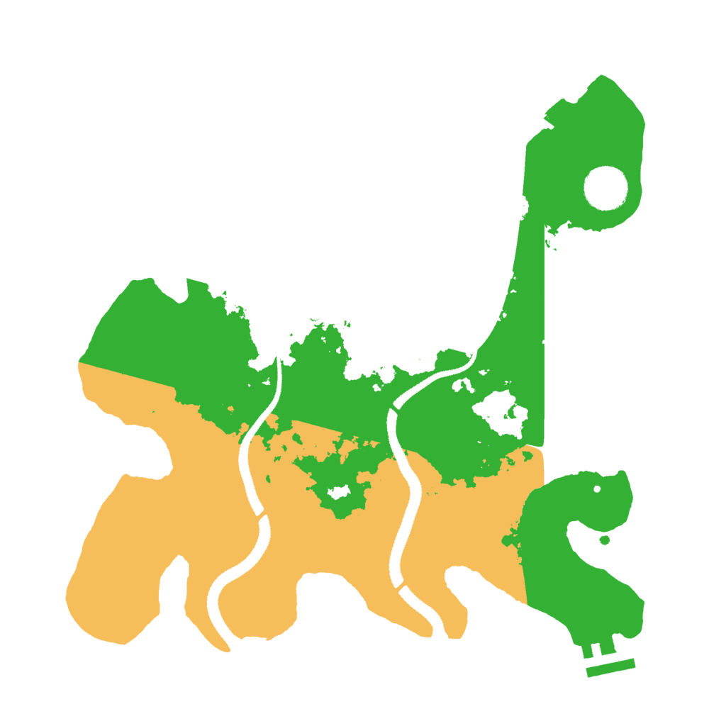 Biome Rust Map: Procedural Map, Size: 3000, Seed: 49825