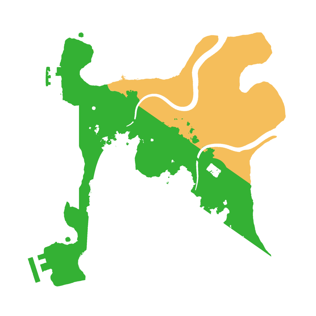 Biome Rust Map: Procedural Map, Size: 2500, Seed: 315922526