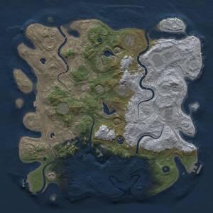 Thumbnail Rust Map: Procedural Map, Size: 4500, Seed: 333560836, 17 Monuments