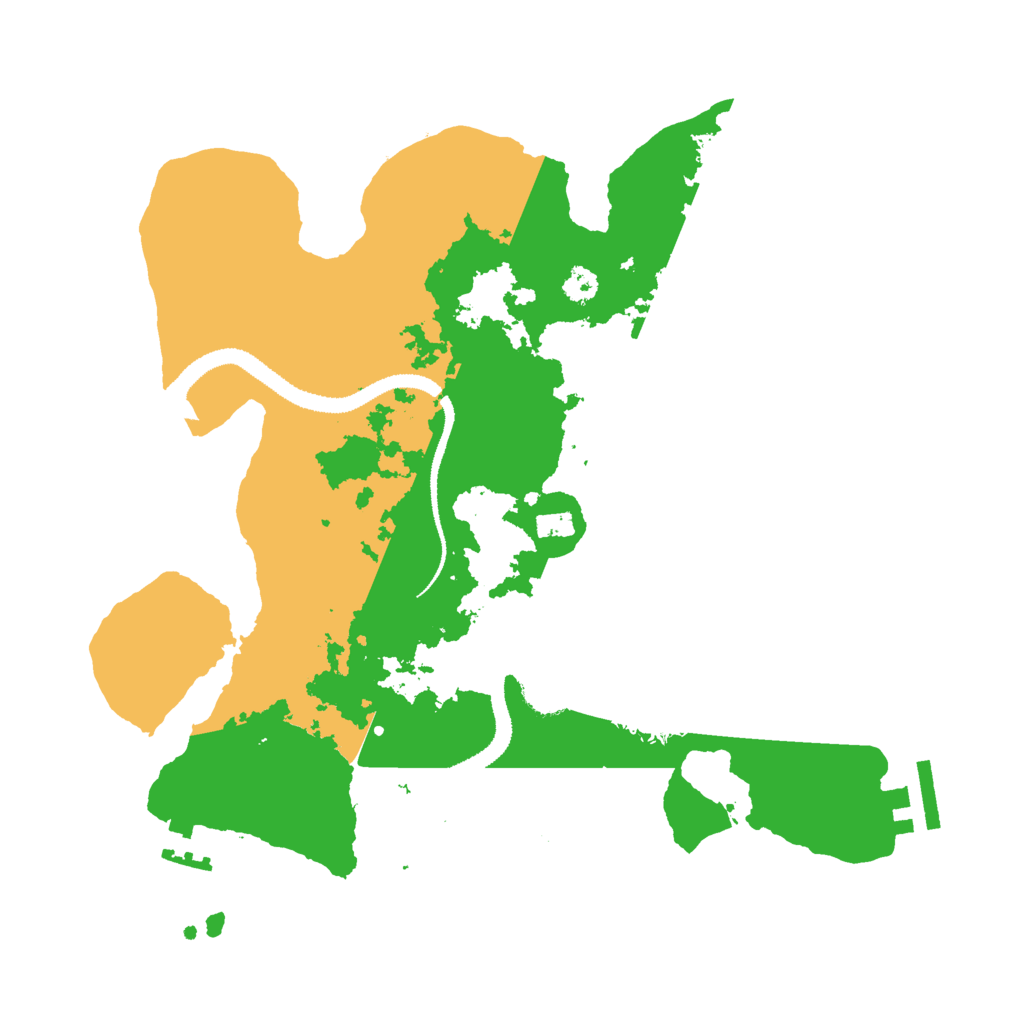 Biome Rust Map: Procedural Map, Size: 3000, Seed: 674252228