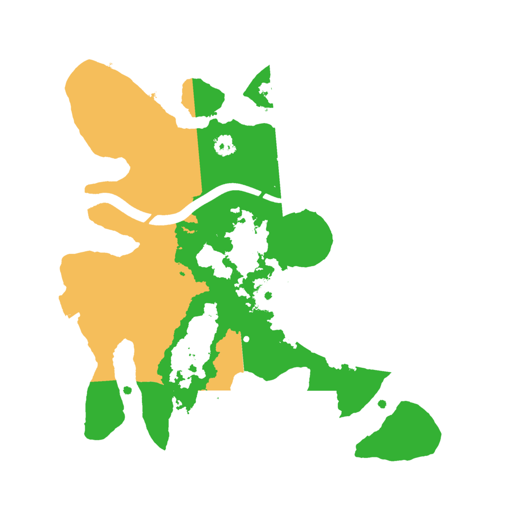 Biome Rust Map: Procedural Map, Size: 2500, Seed: 1284132252