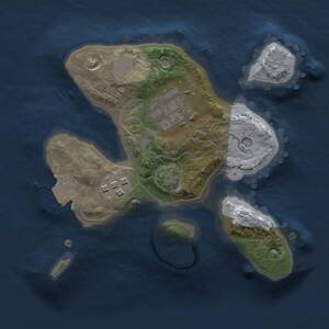 Thumbnail Rust Map: Procedural Map, Size: 1800, Seed: 635245139, 5 Monuments