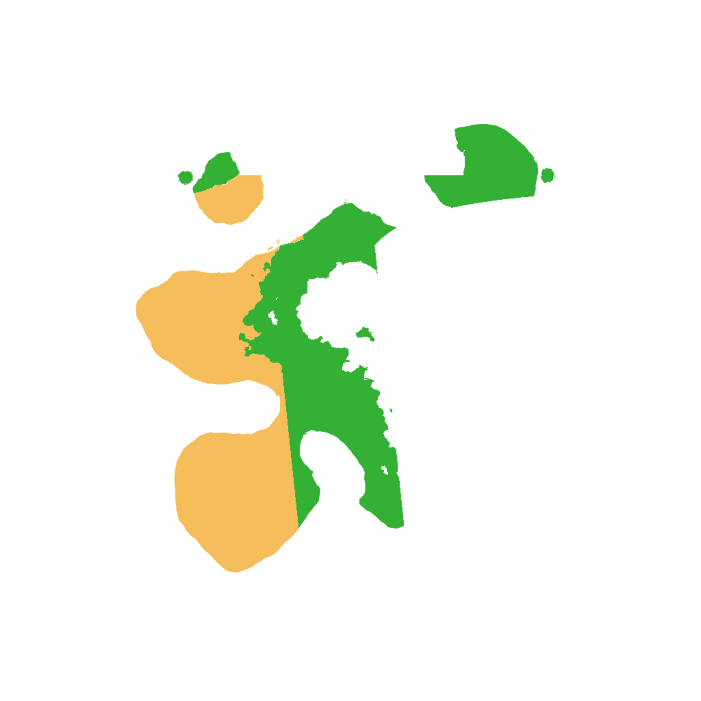 Biome Rust Map: Procedural Map, Size: 2000, Seed: 154329099