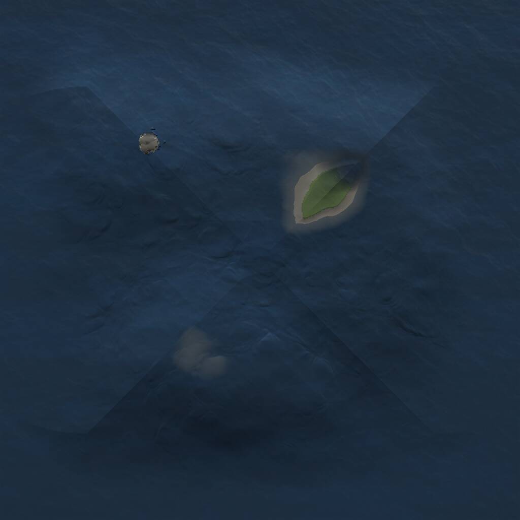 Rust Map: Procedural Map, Size: 1000, Seed: 4610, 1 Monuments