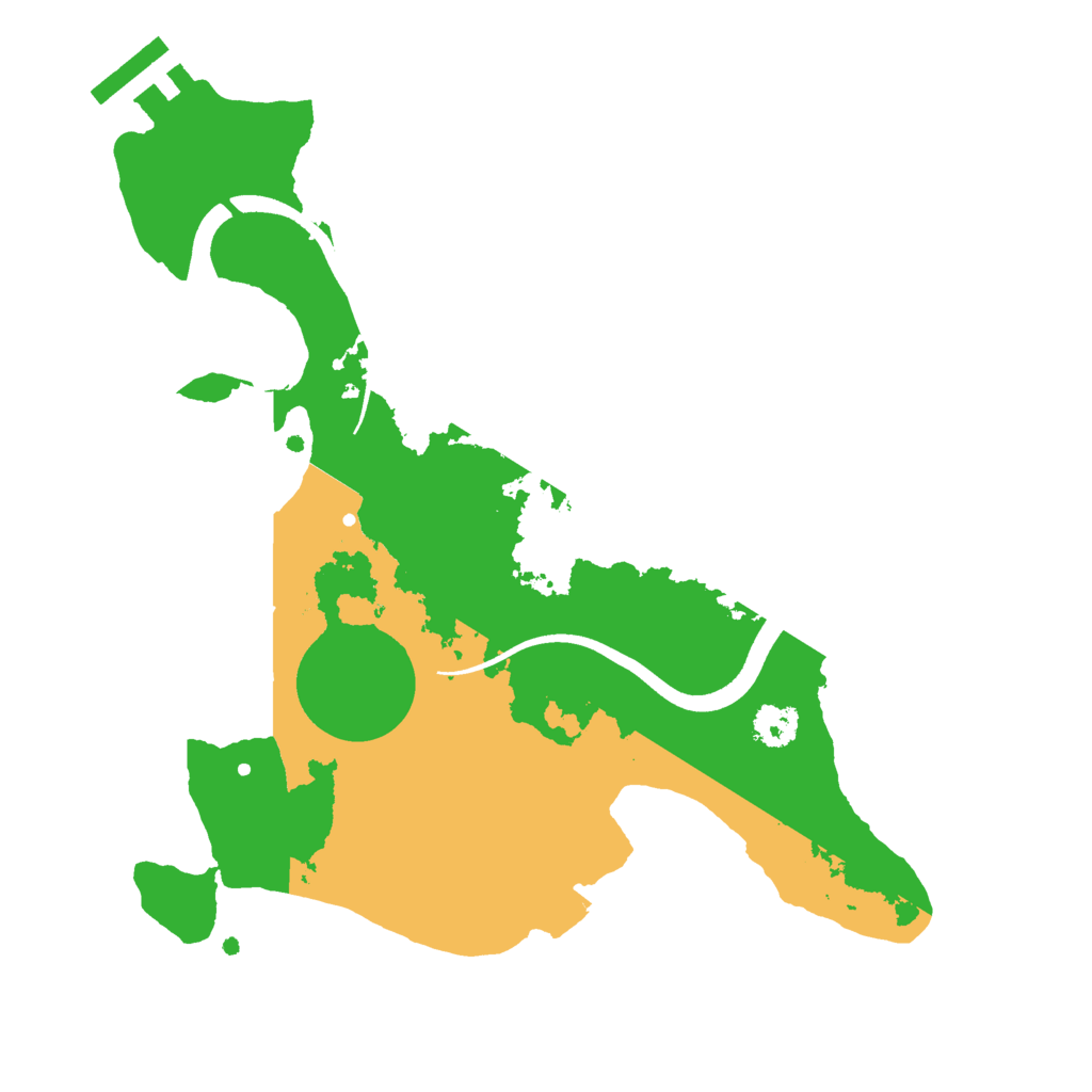 Biome Rust Map: Procedural Map, Size: 2500, Seed: 656512