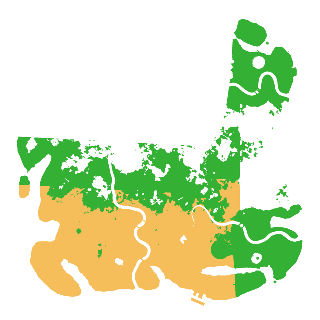 Biome Rust Map: Procedural Map, Size: 4500, Seed: 1337357