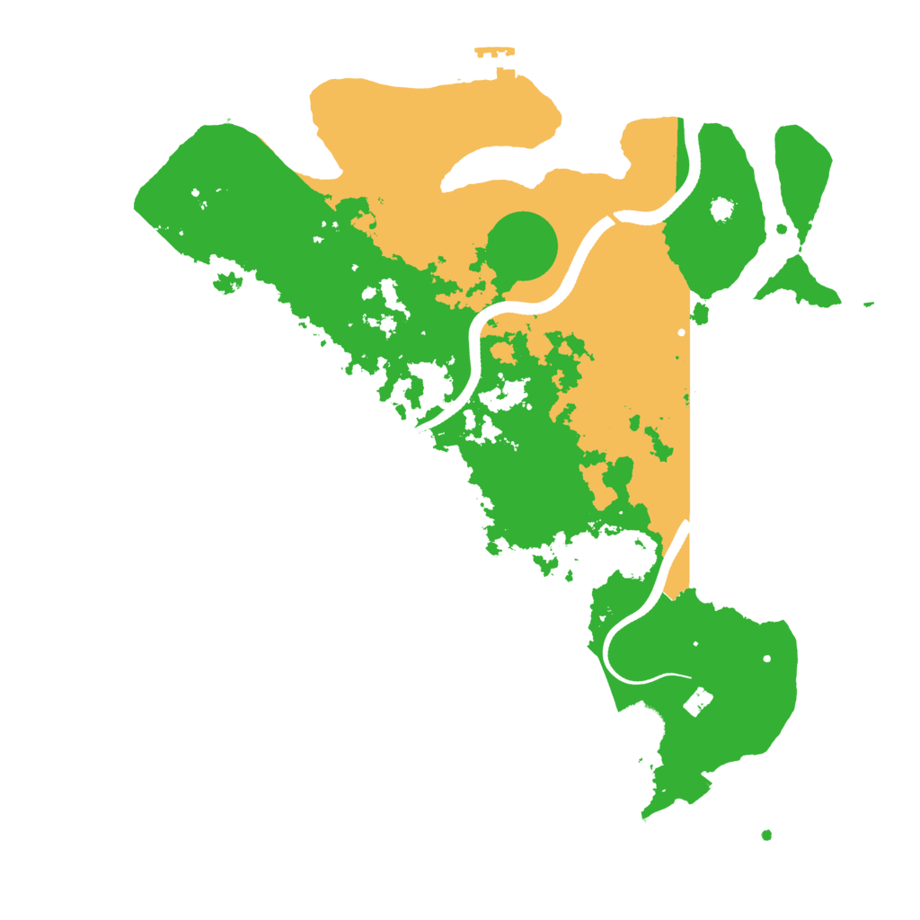 Biome Rust Map: Procedural Map, Size: 3500, Seed: 886532275
