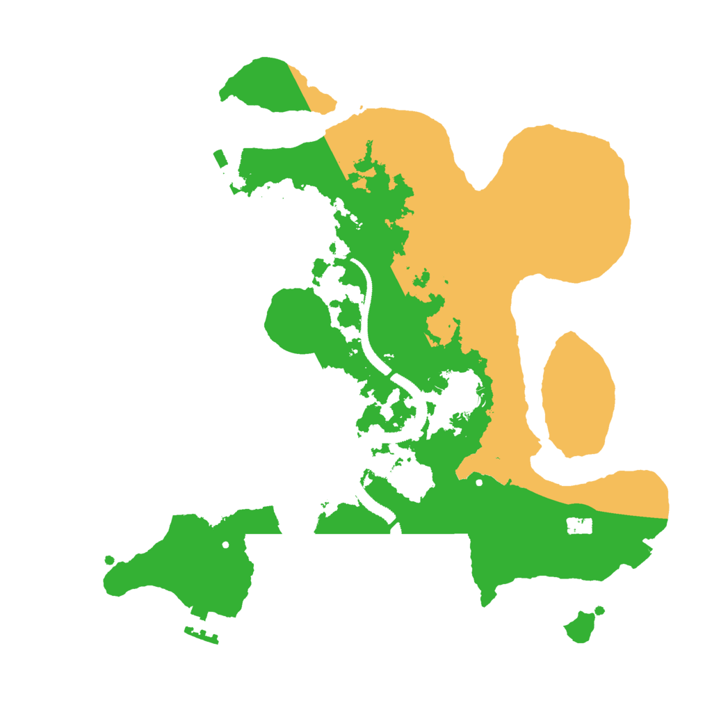 Biome Rust Map: Procedural Map, Size: 3000, Seed: 7408639
