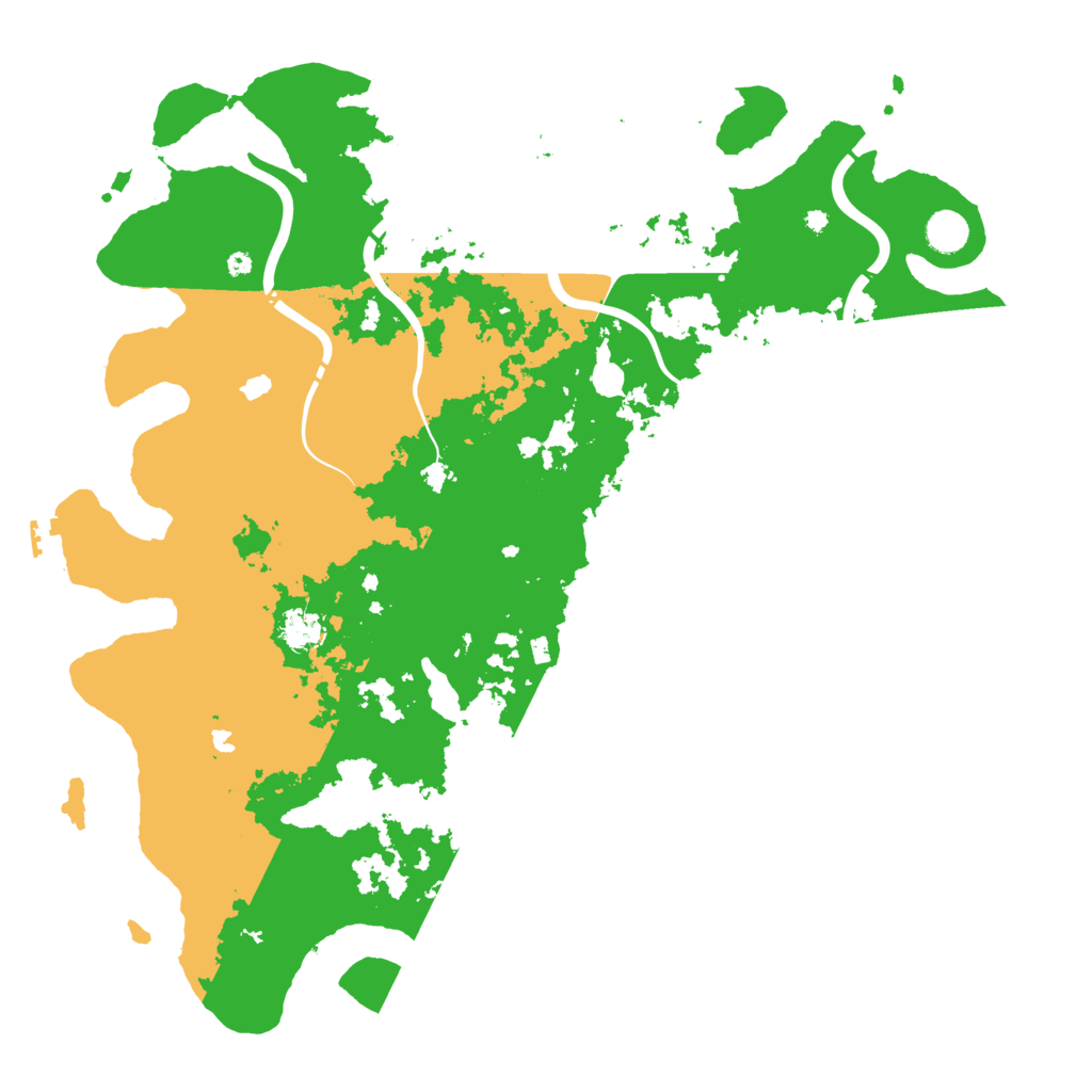 Biome Rust Map: Procedural Map, Size: 4500, Seed: 650361844