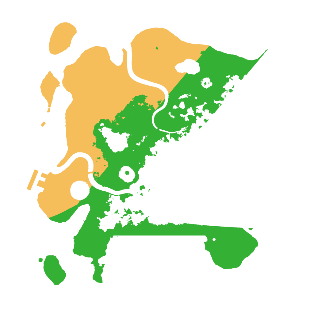 Biome Rust Map: Procedural Map, Size: 3000, Seed: 1682101385