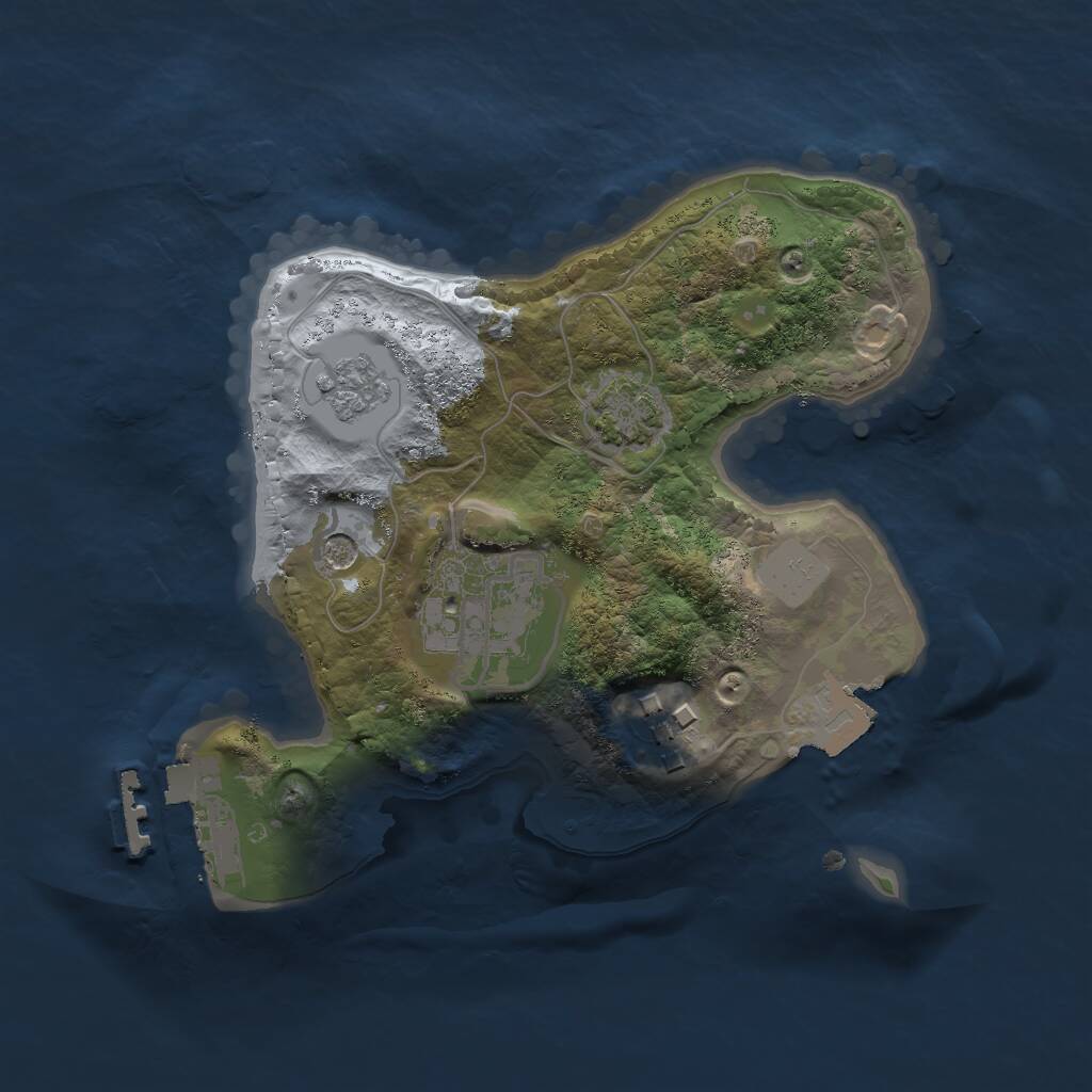 Rust Map: Procedural Map, Size: 2000, Seed: 18931, 7 Monuments