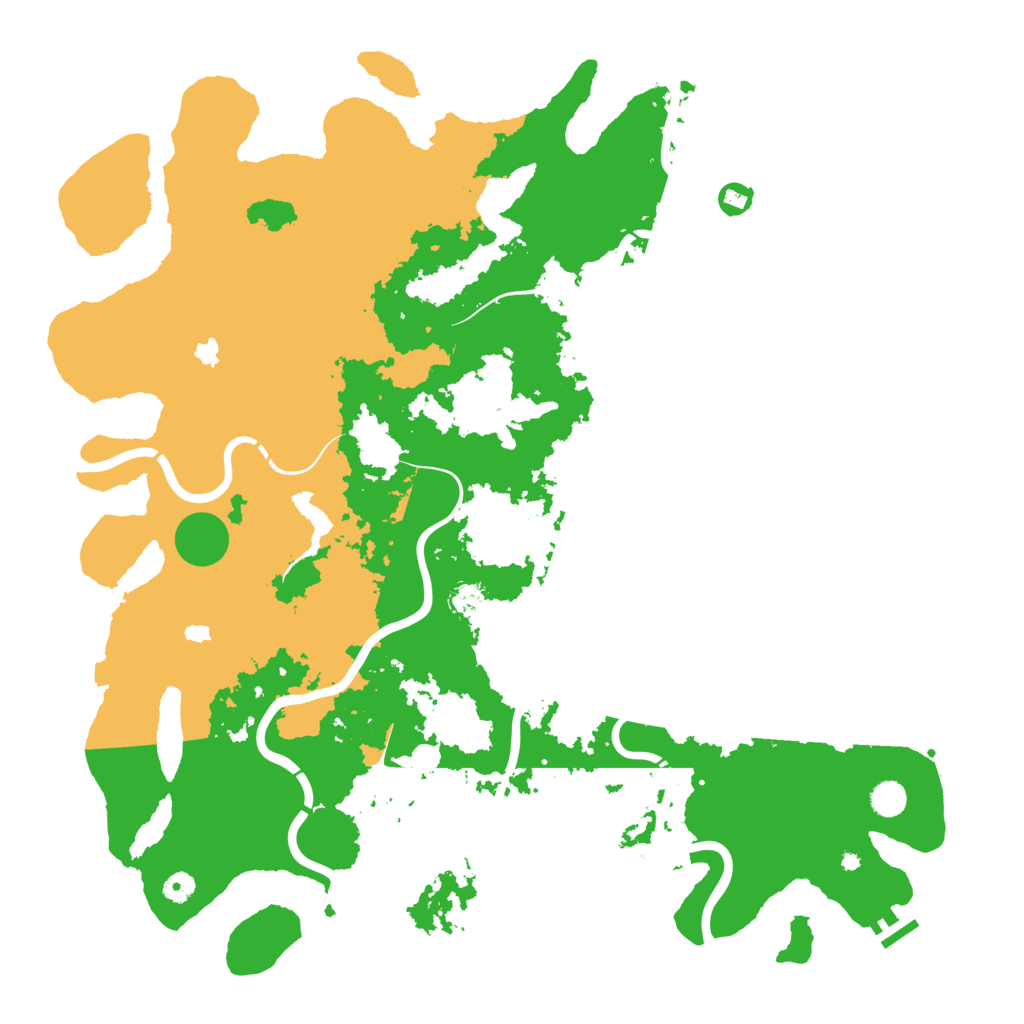 Biome Rust Map: Procedural Map, Size: 5000, Seed: 1403255117