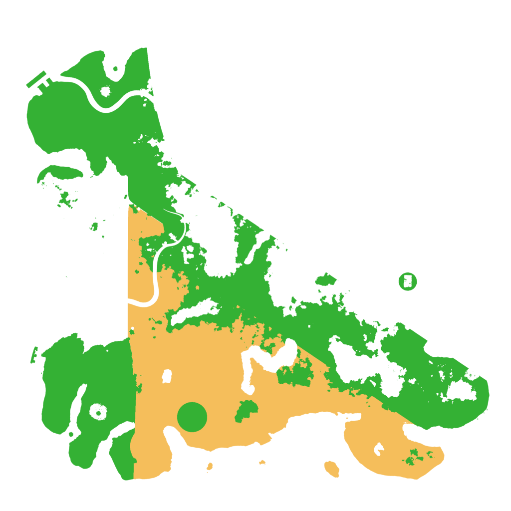 Biome Rust Map: Procedural Map, Size: 4500, Seed: 132467