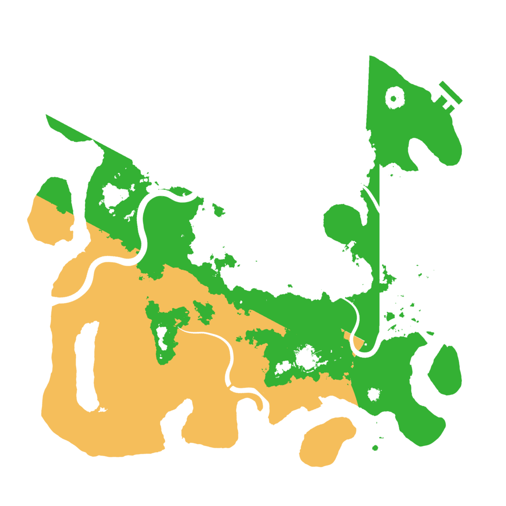 Biome Rust Map: Procedural Map, Size: 3600, Seed: 20012141