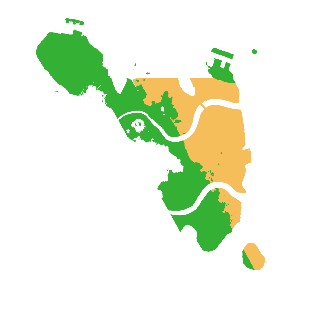 Biome Rust Map: Procedural Map, Size: 2500, Seed: 67338
