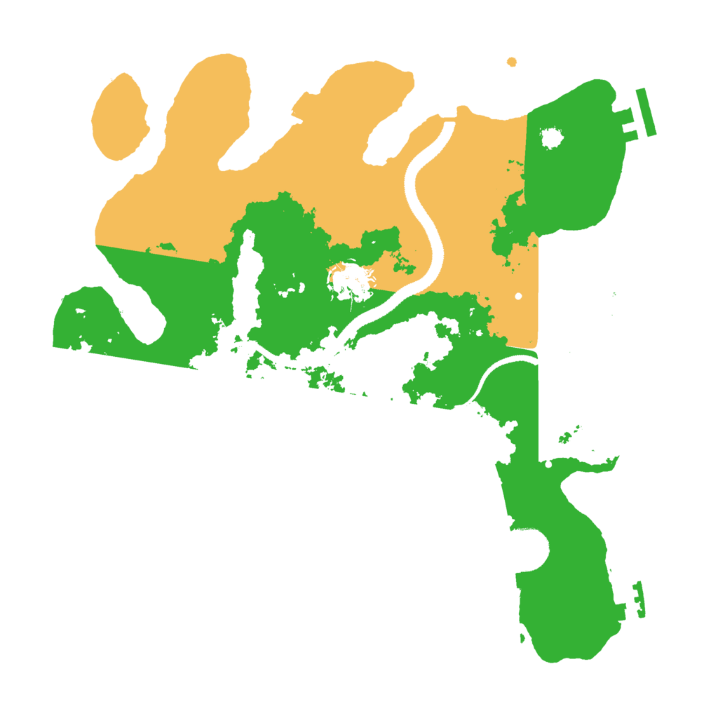 Biome Rust Map: Procedural Map, Size: 3000, Seed: 65458841