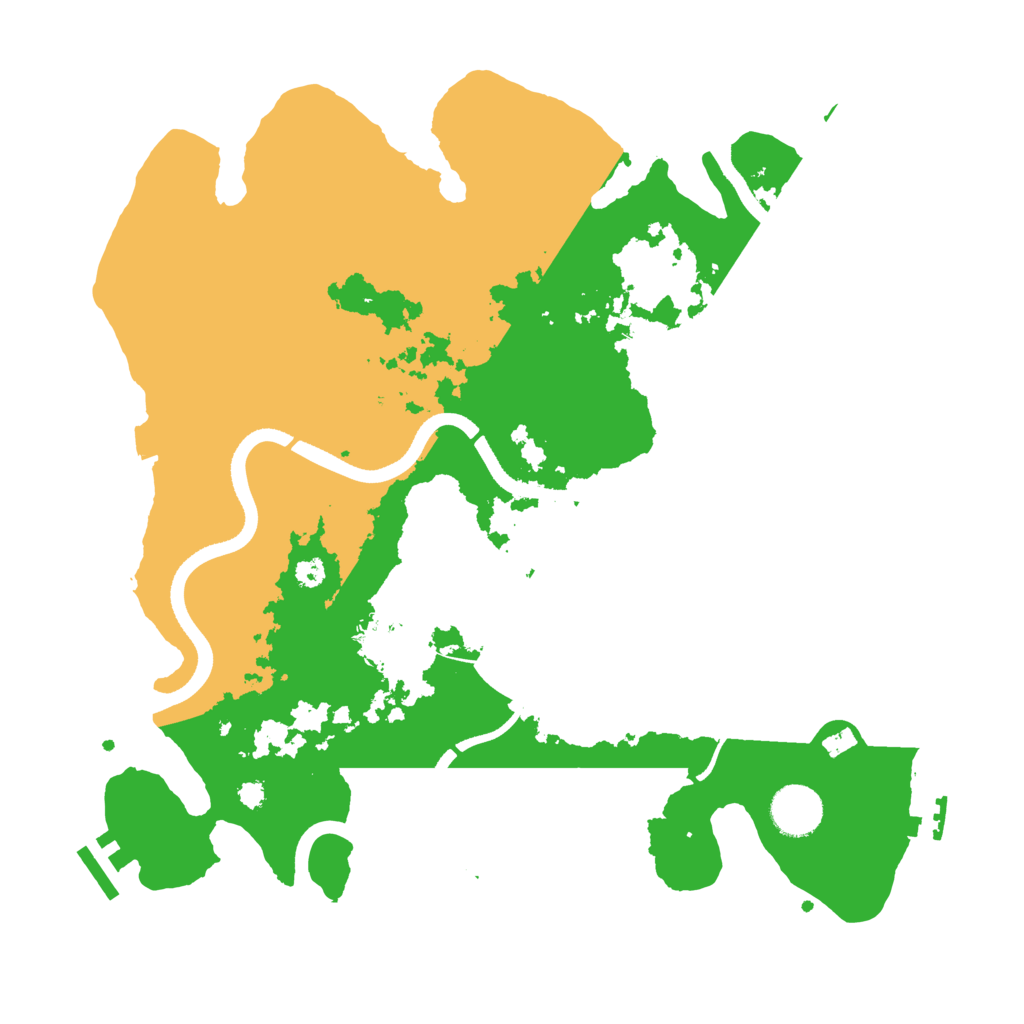 Biome Rust Map: Procedural Map, Size: 3500, Seed: 197344107