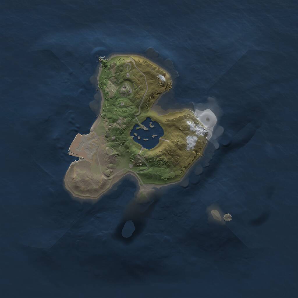Rust Map: Procedural Map, Size: 1500, Seed: 1993422207, 2 Monuments