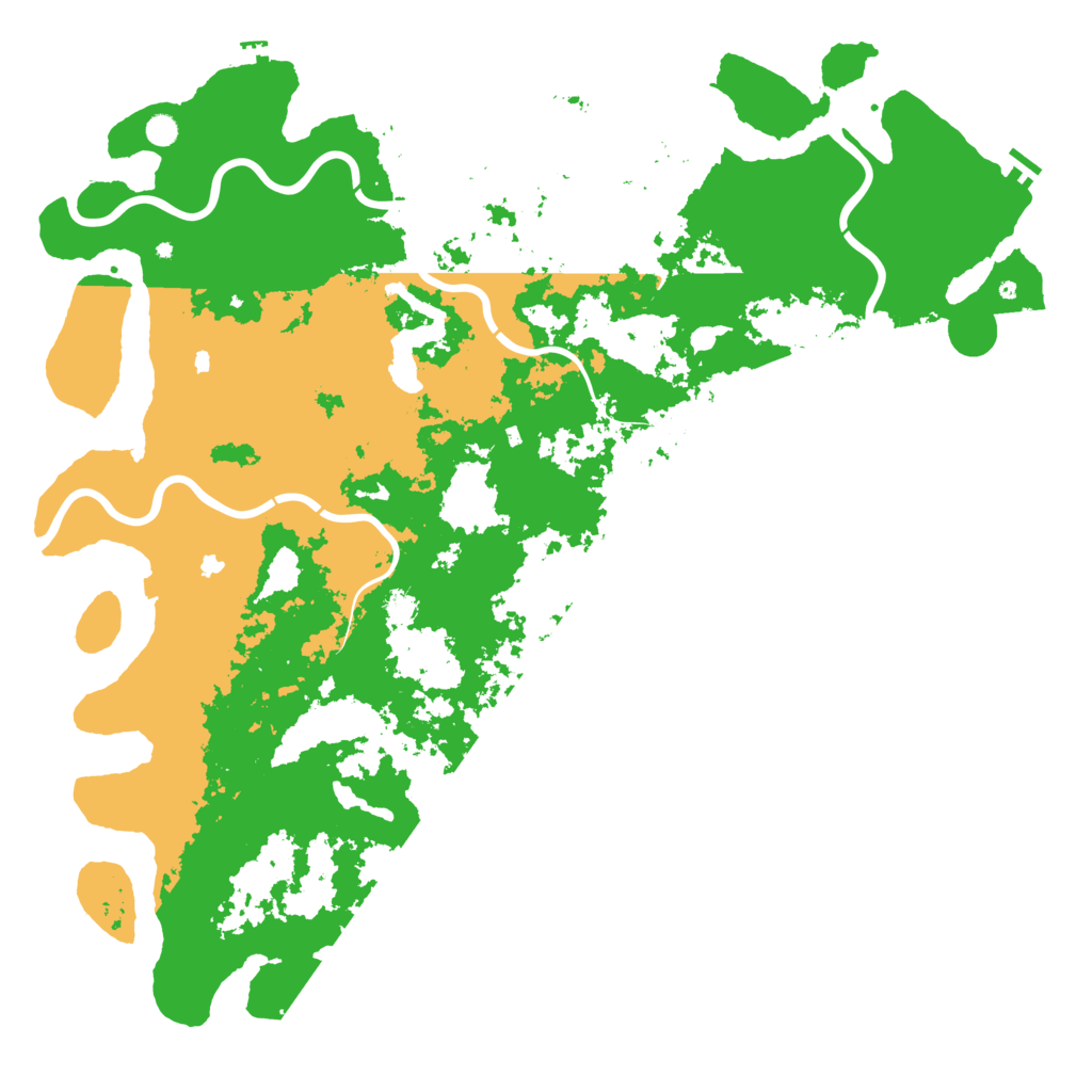 Biome Rust Map: Procedural Map, Size: 6000, Seed: 1242497417
