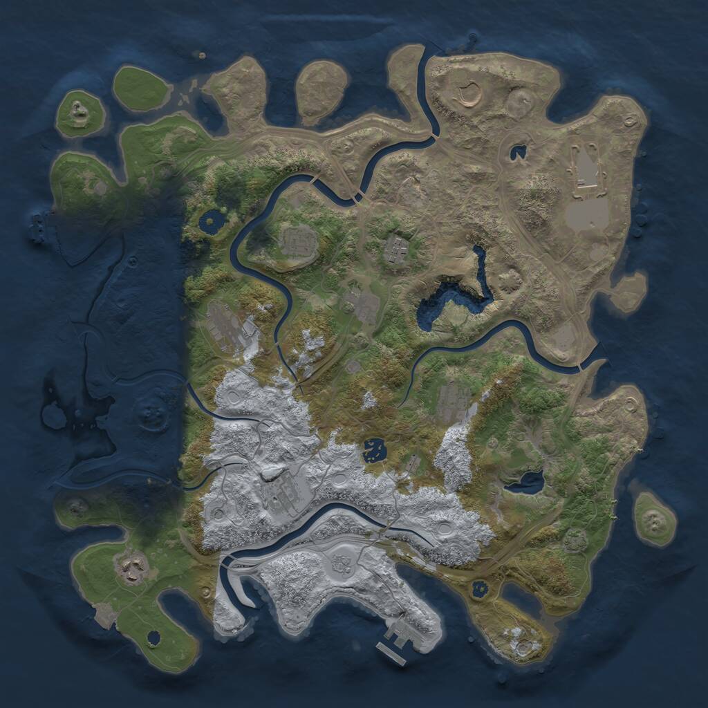 Rust Map: Procedural Map, Size: 4250, Seed: 12022026, 16 Monuments