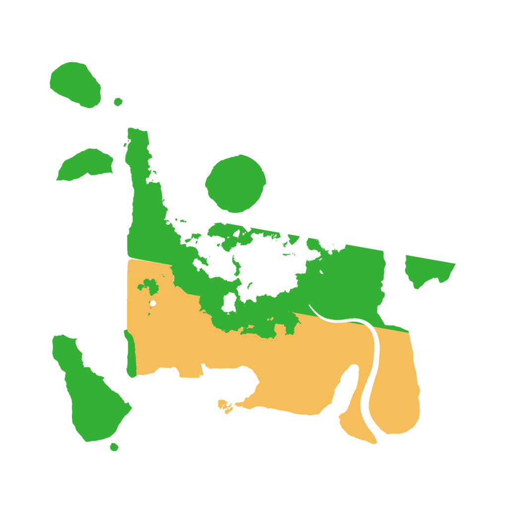 Biome Rust Map: Procedural Map, Size: 2500, Seed: 3994544