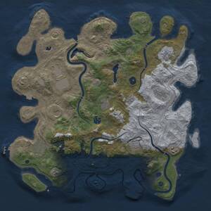 Thumbnail Rust Map: Procedural Map, Size: 4250, Seed: 2060270372, 16 Monuments