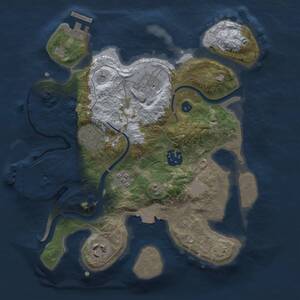 Thumbnail Rust Map: Procedural Map, Size: 2750, Seed: 199738289, 10 Monuments