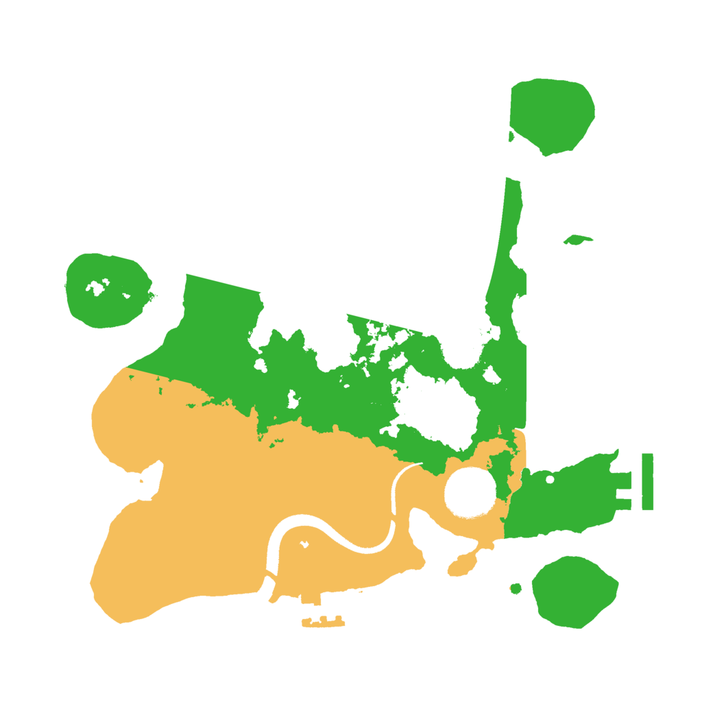 Biome Rust Map: Procedural Map, Size: 2500, Seed: 1485128732