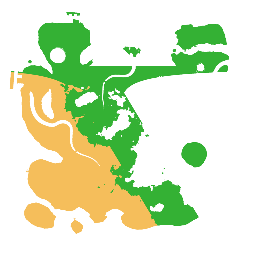 Biome Rust Map: Procedural Map, Size: 3000, Seed: 1290183501