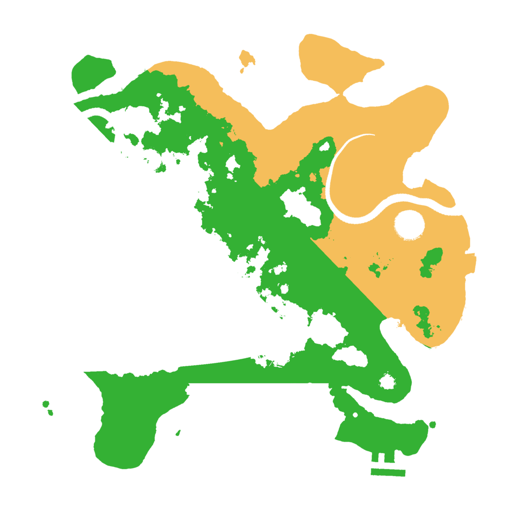 Biome Rust Map: Procedural Map, Size: 3000, Seed: 65407