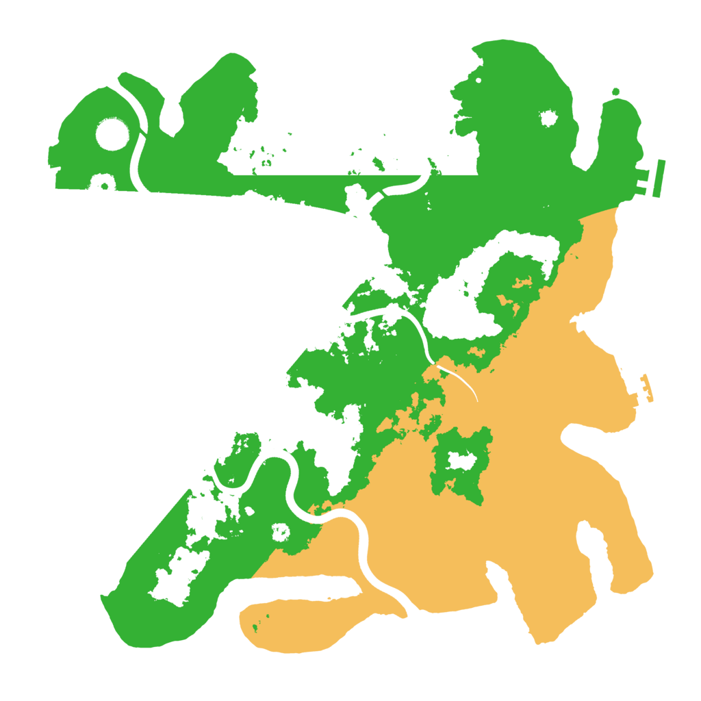Biome Rust Map: Procedural Map, Size: 3750, Seed: 61