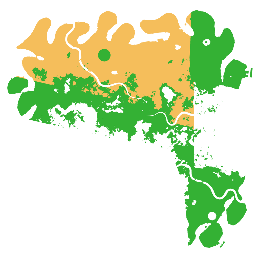 Biome Rust Map: Procedural Map, Size: 5500, Seed: 111423730