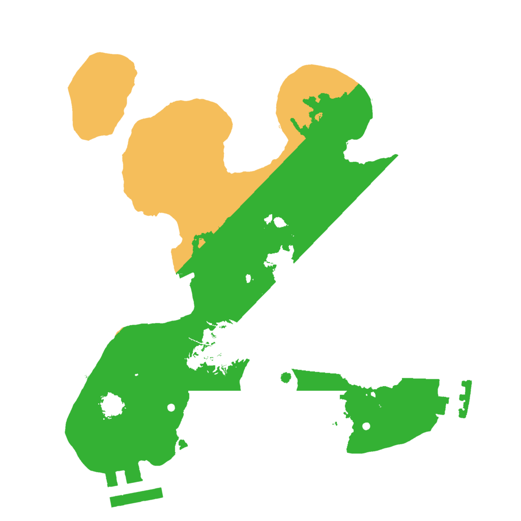 Biome Rust Map: Procedural Map, Size: 2000, Seed: 1048765581