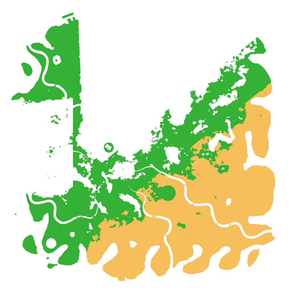 Biome Rust Map: Procedural Map, Size: 5000, Seed: 99887