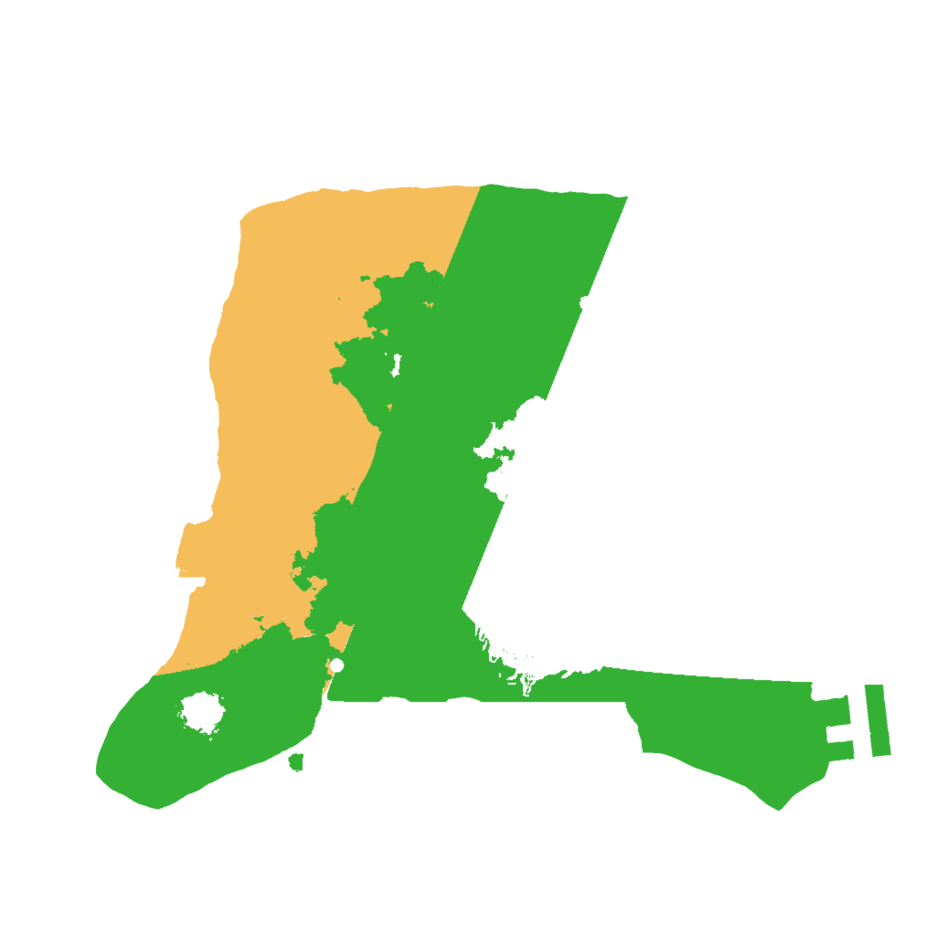 Biome Rust Map: Procedural Map, Size: 2000, Seed: 1625846190