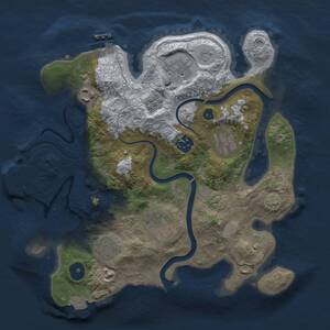 Thumbnail Rust Map: Procedural Map, Size: 3000, Seed: 868677062, 12 Monuments