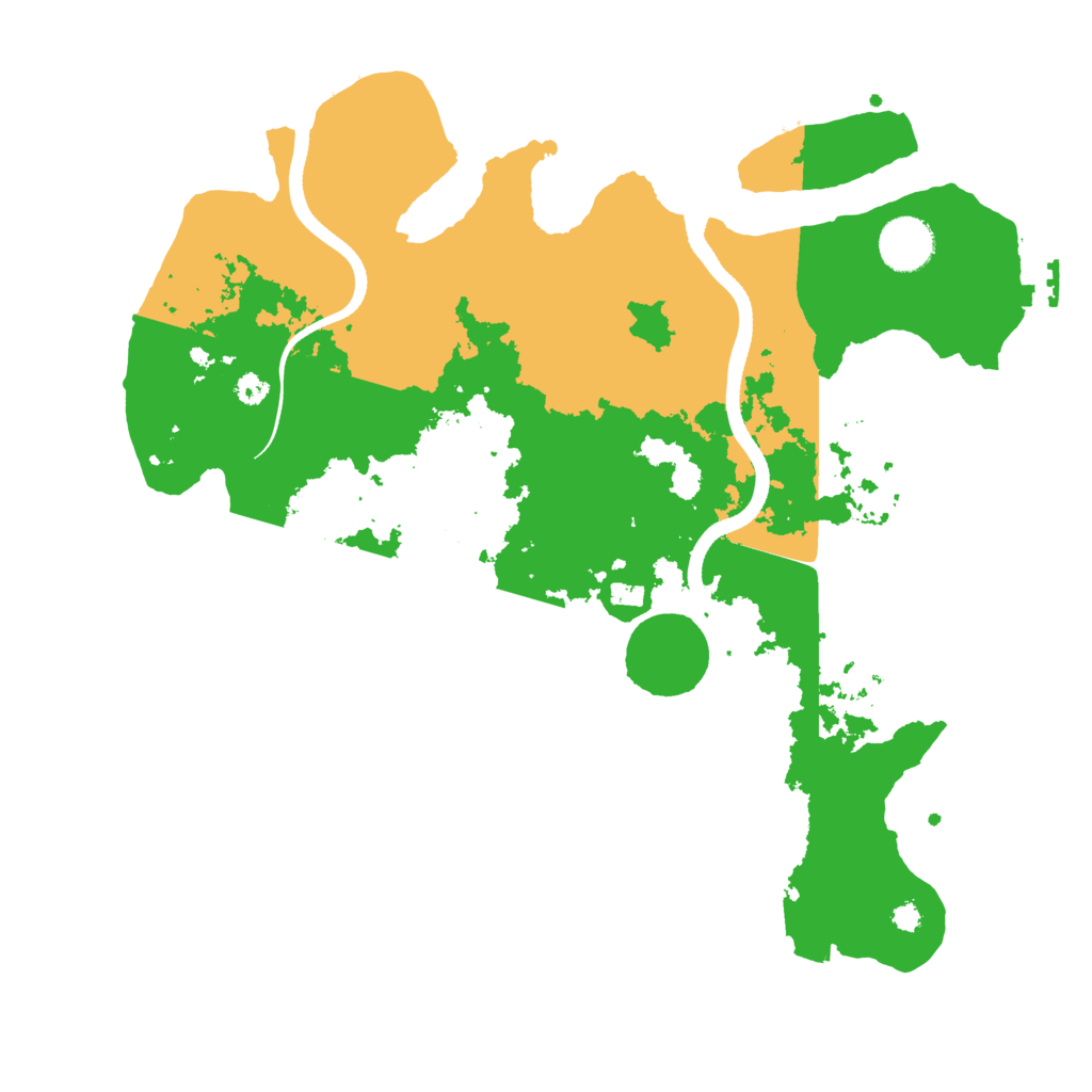 Biome Rust Map: Procedural Map, Size: 3500, Seed: 32222