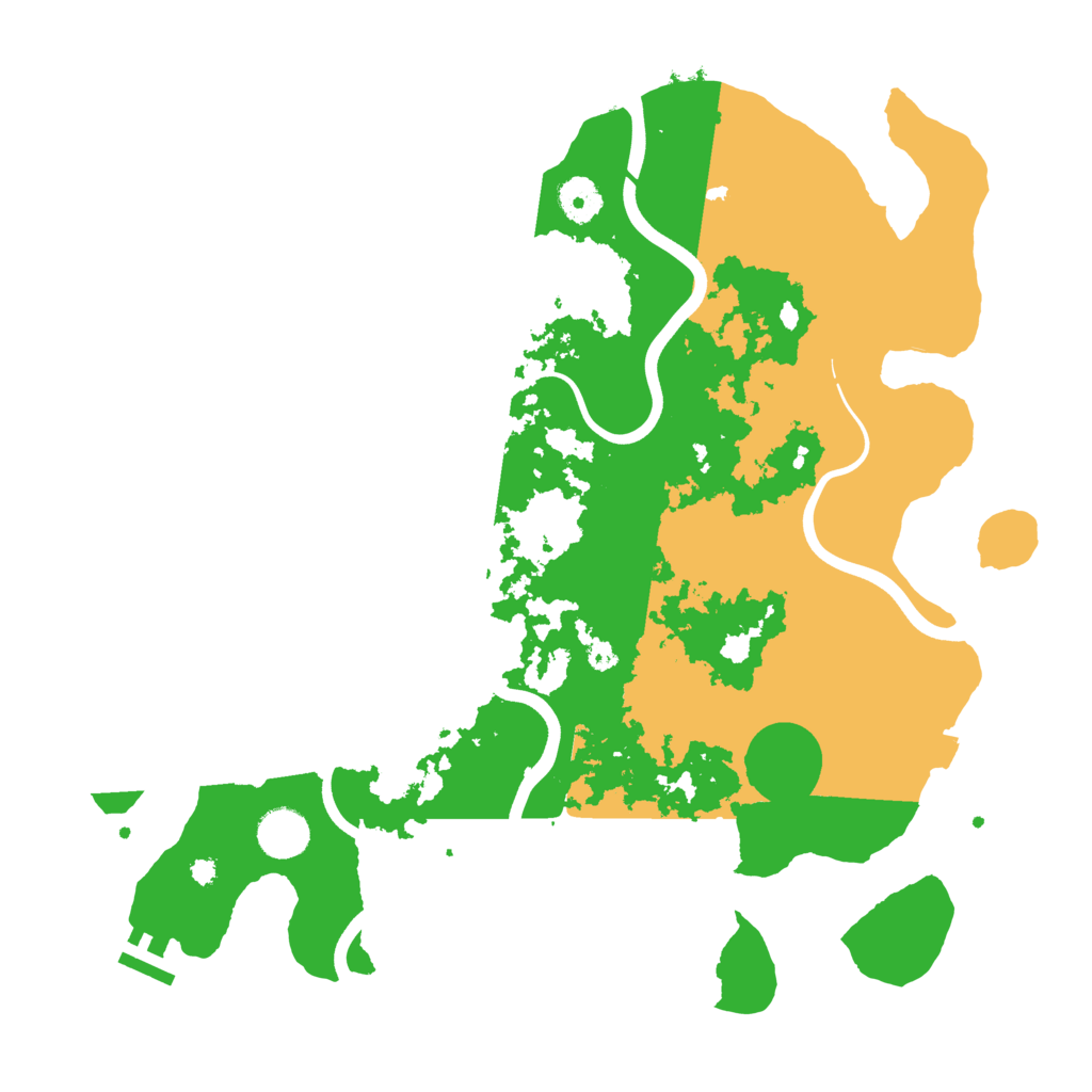 Biome Rust Map: Procedural Map, Size: 3800, Seed: 79246553
